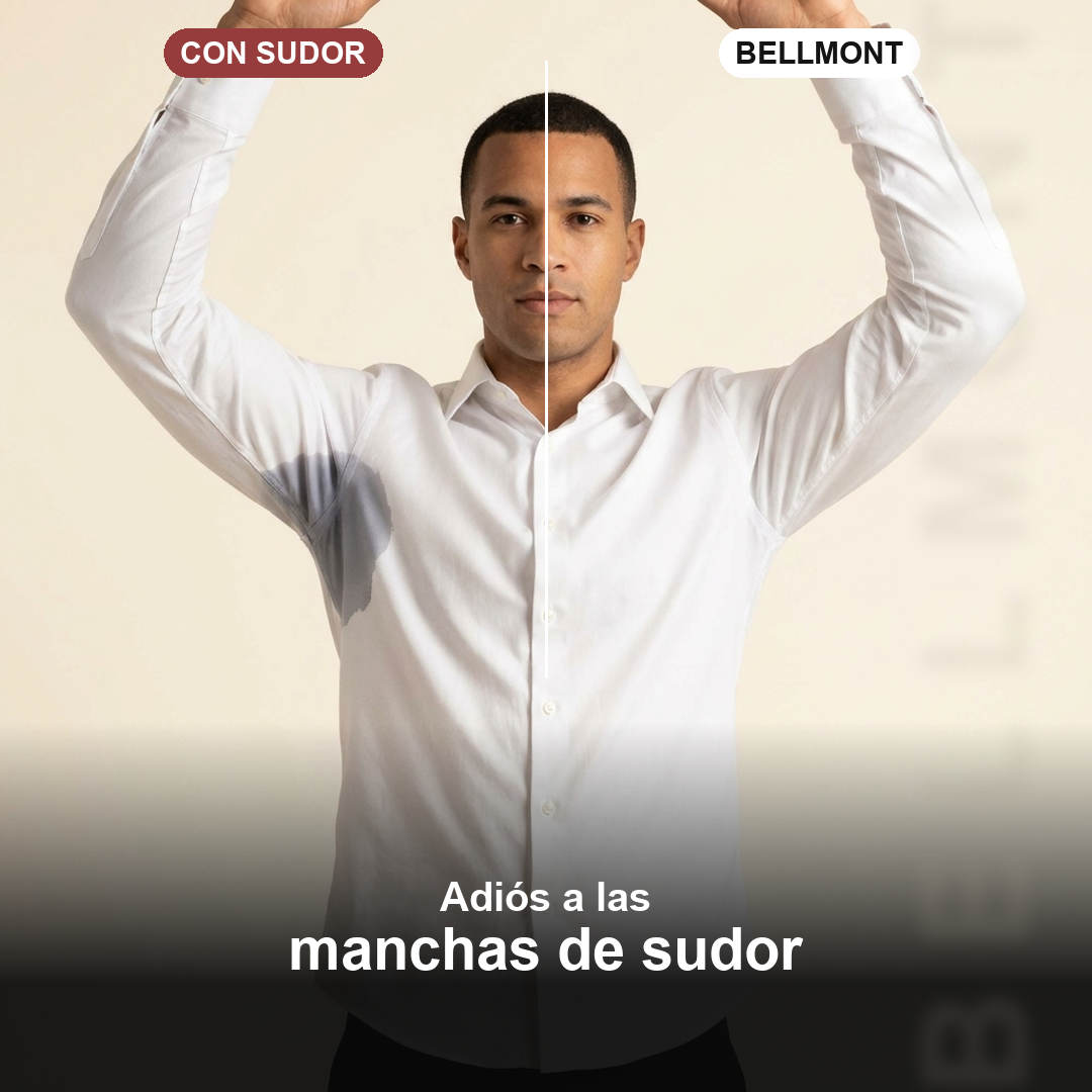 Antes y después — Adiós a las manchas de sudor